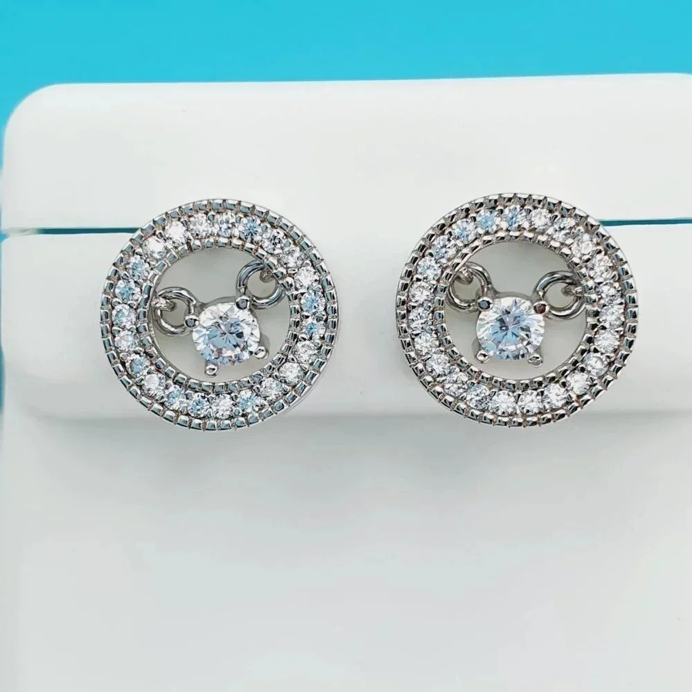 "925 Sterling Silver CZ Beautiful Earrings for Women, 1USPAR4192